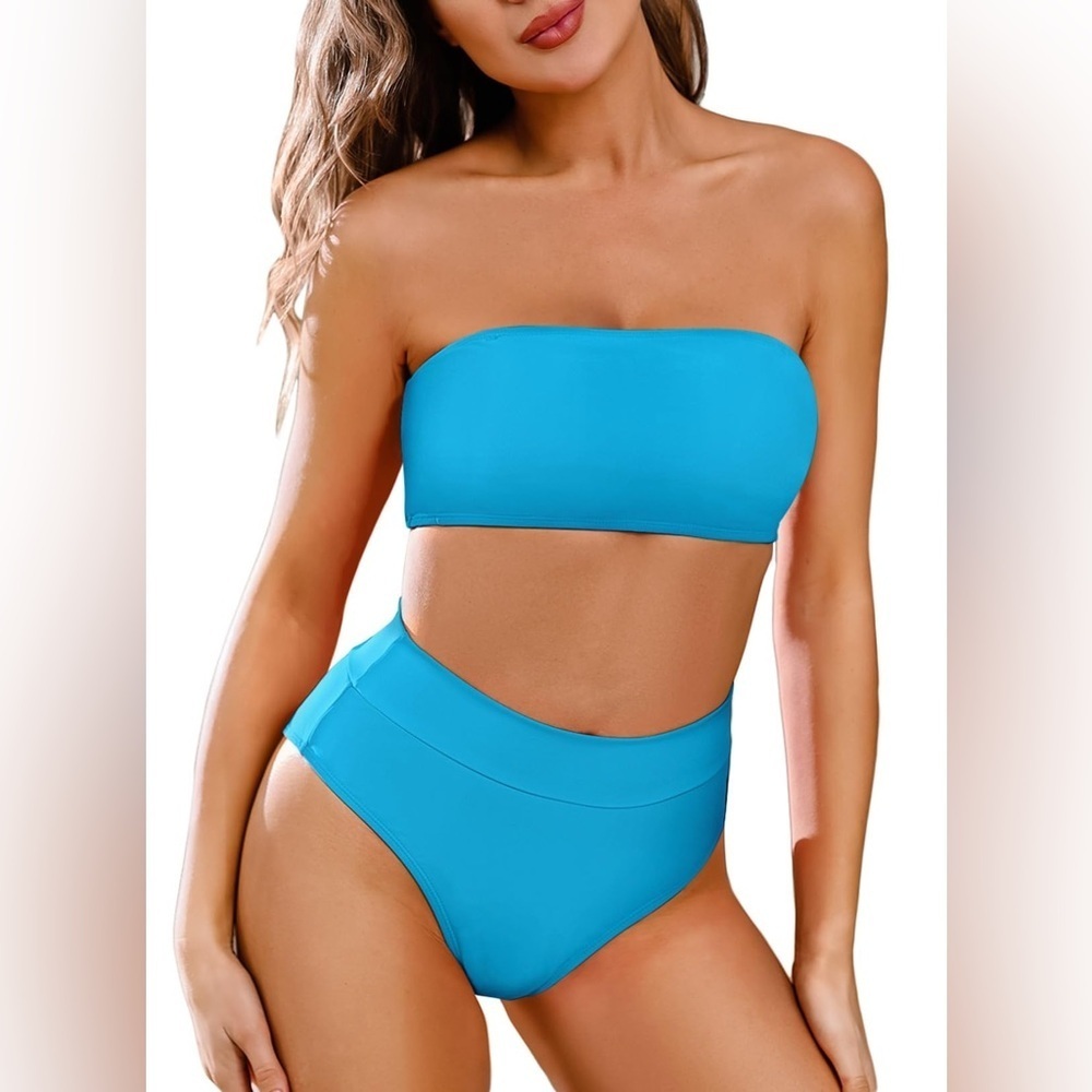 Turquoise Bandeau Bikini